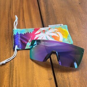 Heatwave Laser Face Sunglasses with Multicolor Lens